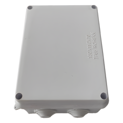 Caja de Derivación-Conexión para Exterior IP65 con 10 Entradas / 150 x 110 x 70 mm (5.9 x 4.3 x 2.8 in) / Sellado Seguro con Empaque + 4 Tornillos / Resiste Agua, Polvo y Sol Directo