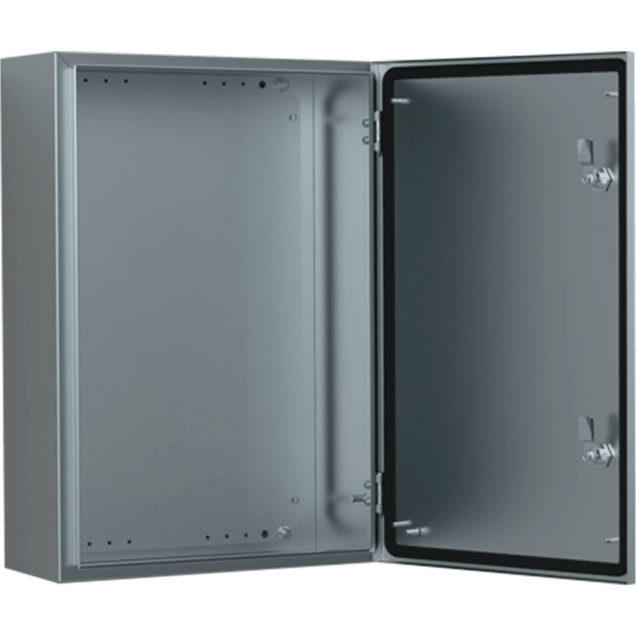 Gabinete de Acero Inoxidable 304L ASR IP66 400x300x150 mm (15.7 x 11.8 x 5.9 in) / 2 Cerraduras / Montaje Placa 2 mm