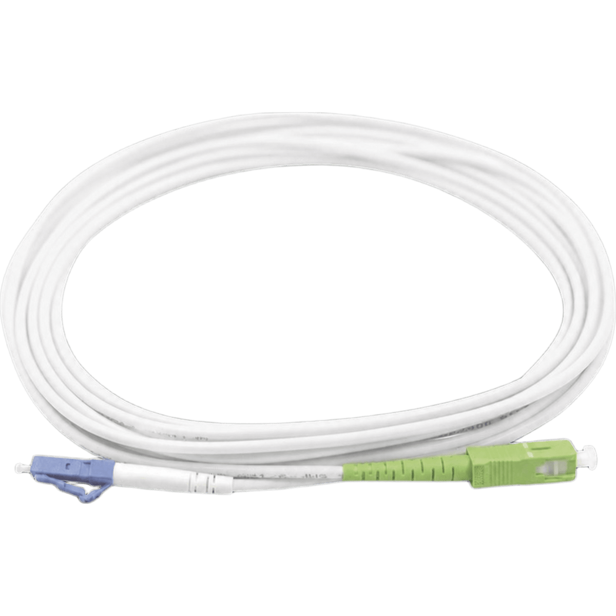JUMPER FIBRA OPTICA MONOMODO G657A2 3MM SIMPLEX SC/LC UPC/APC 1-5M