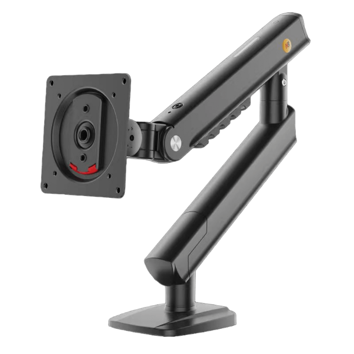 Brazo Ergonómico para Monitor / Soporte 17\"-32\" / Carga 2-7 kg / Ajuste de Tensión / Rotación ±90° / Instalación Abrazadera o Pasacables