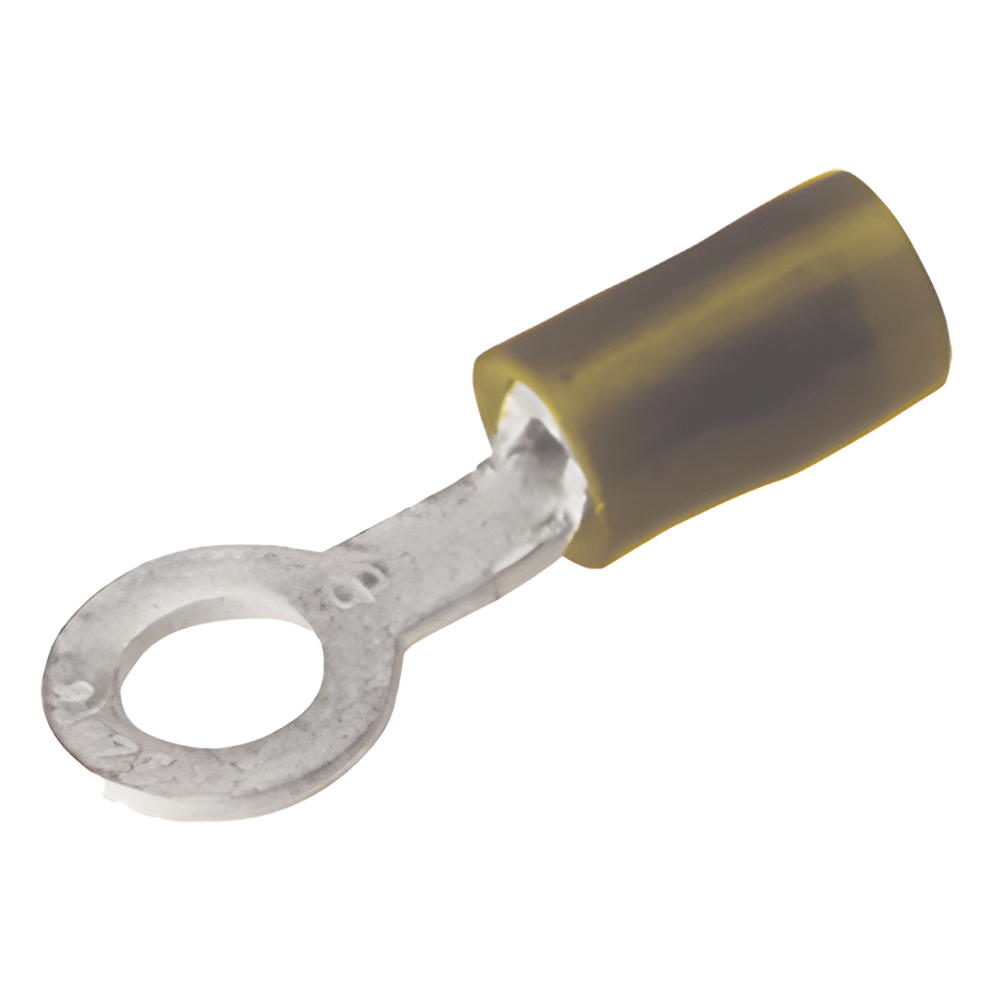 Zapata Terminal Aislada de Ojillo para Tornillo de 1/4" (6 mm) y Calibre 12-10 AWG.