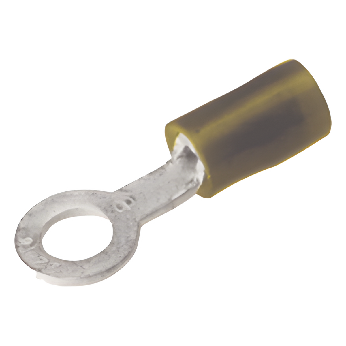 Zapata Terminal Aislada de Ojillo para Tornillo de 1/4" (6 mm) y Calibre 12-10 AWG.