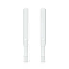 Par de Antenas Omnidireccionales Ideales para el UK-Ultra. Incluye dos Antenas de Doble Banda con 3 dBi en 2.4 GHz y 4 dBi en 5 GHz