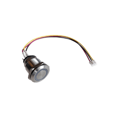 Botón Acero Inoxidable IP65 19 mm/ Control LED Programmable / Cable 60 cm
