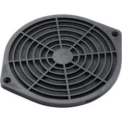 Kit Filtro Protector de Dedos para Ventilador de 4 Pulgadas / Filtro Extraíble y Lavable / 124x124x11 mm / Plástico Negro Mate / Incluye Herrajes