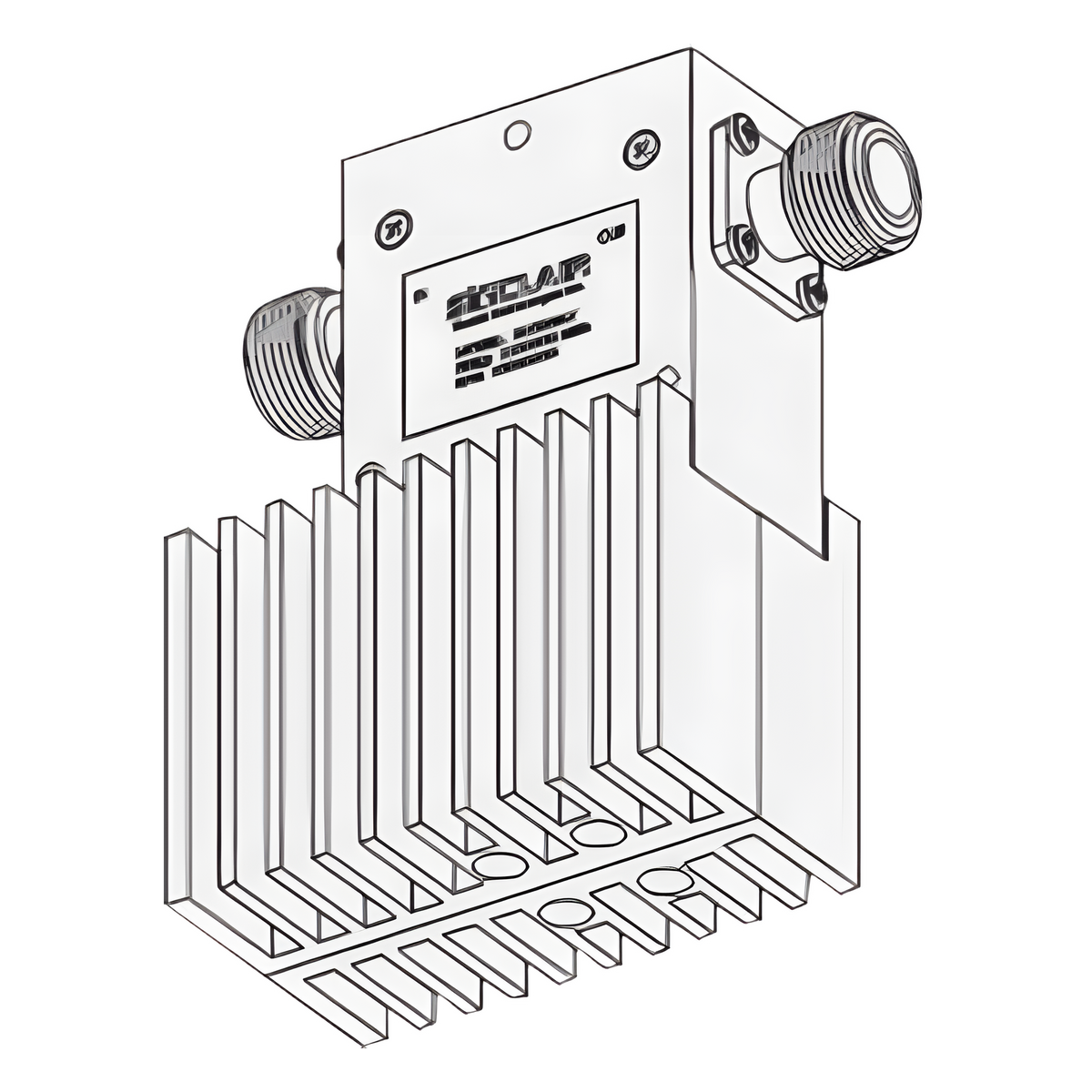 Aislador de Etapa Sencilla, 380-415 MHz, Banda Ancha de 35 MHz, Carga de 60 Watt, 125 Watt, N Hembras.