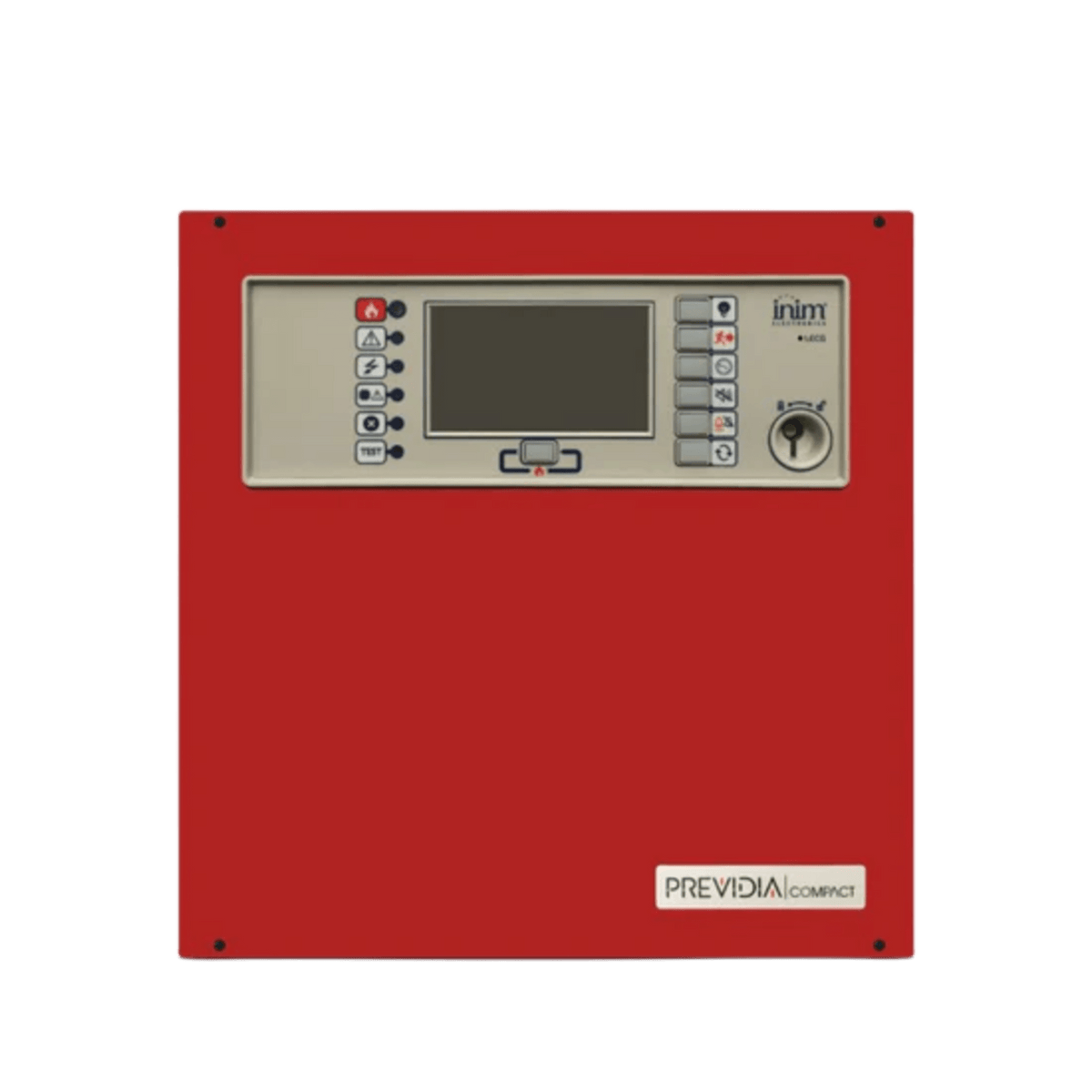 Central de Detección de Incendio Previdia Compact | Direccionable 1 Lazo hasta 64 Puntos | Pantalla Táctil | Inim Cloud Fire Integrado | EN 54-2/4/21 | UL