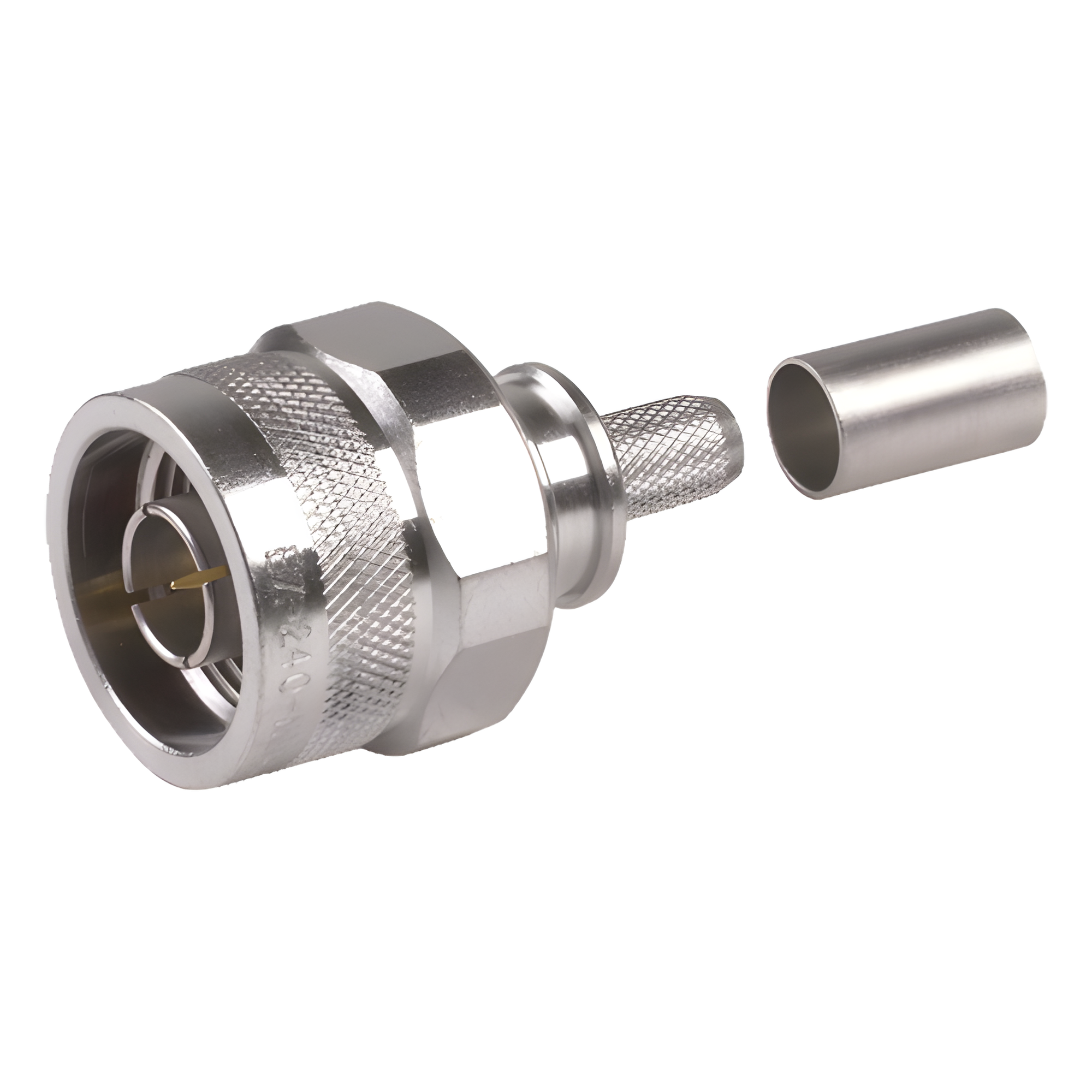 Conector N Macho Plegable con Pin Cautivo para cables RG8X, LMR240, 9258.