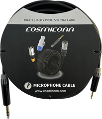 Cable 6.35mm a 3.5mm, conectores color negro MP3X-B - MTP3C-BG, length 5m