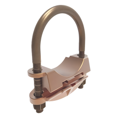 Conector Mecánico para Cable Calibre 4 a 2/0 AWG / Paralelo o 90° Grados a Tubo de 1 1/4" o Varilla  de 1 3/8" - 1 1/2".