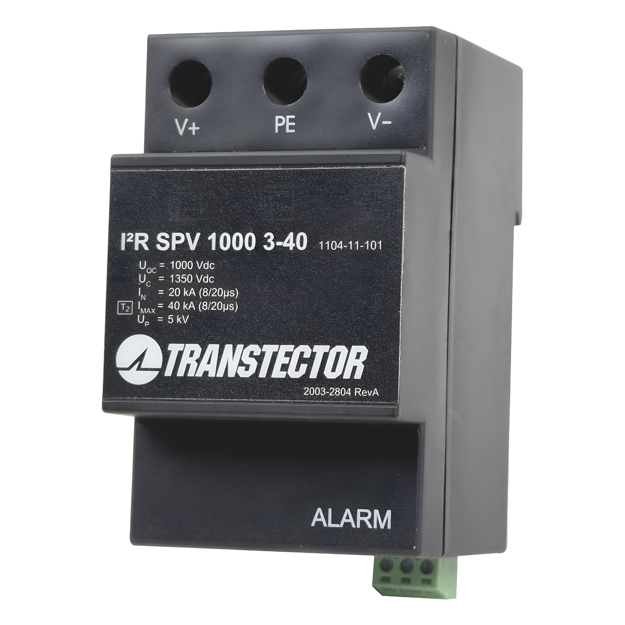 Supresor de Sobretensiones A 1000 VDC Tipo 2 En Montaje DIN Rail