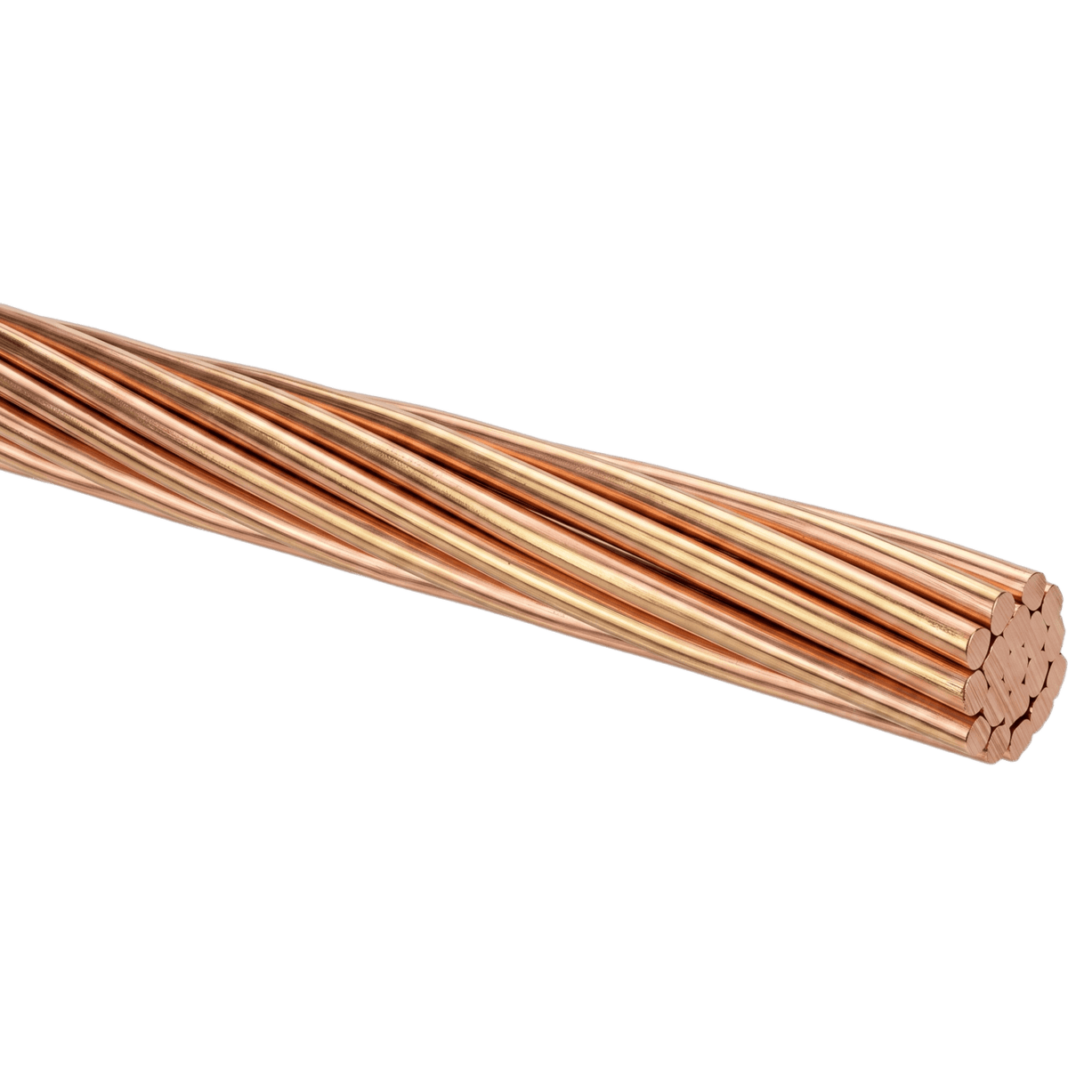Cable de Cobre Desnudo | Calibre 6 AWG | Construcción Concéntrica | Alta Conductividad Eléctrica | Uso en Líneas Aéreas y Puestas a Tierra