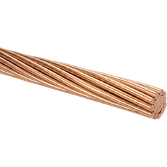 Cable de Cobre Desnudo | Calibre 6 AWG | Construcción Concéntrica | Alta Conductividad Eléctrica | Uso en Líneas Aéreas y Puestas a Tierra