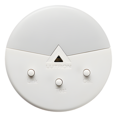 Sensor de luz natural inalámbrico Radio Powr Savr de montaje en techo, rango 0-1600 lx, batería con 10 años de vida, tecnología Clear Connect para sistemas Lutron