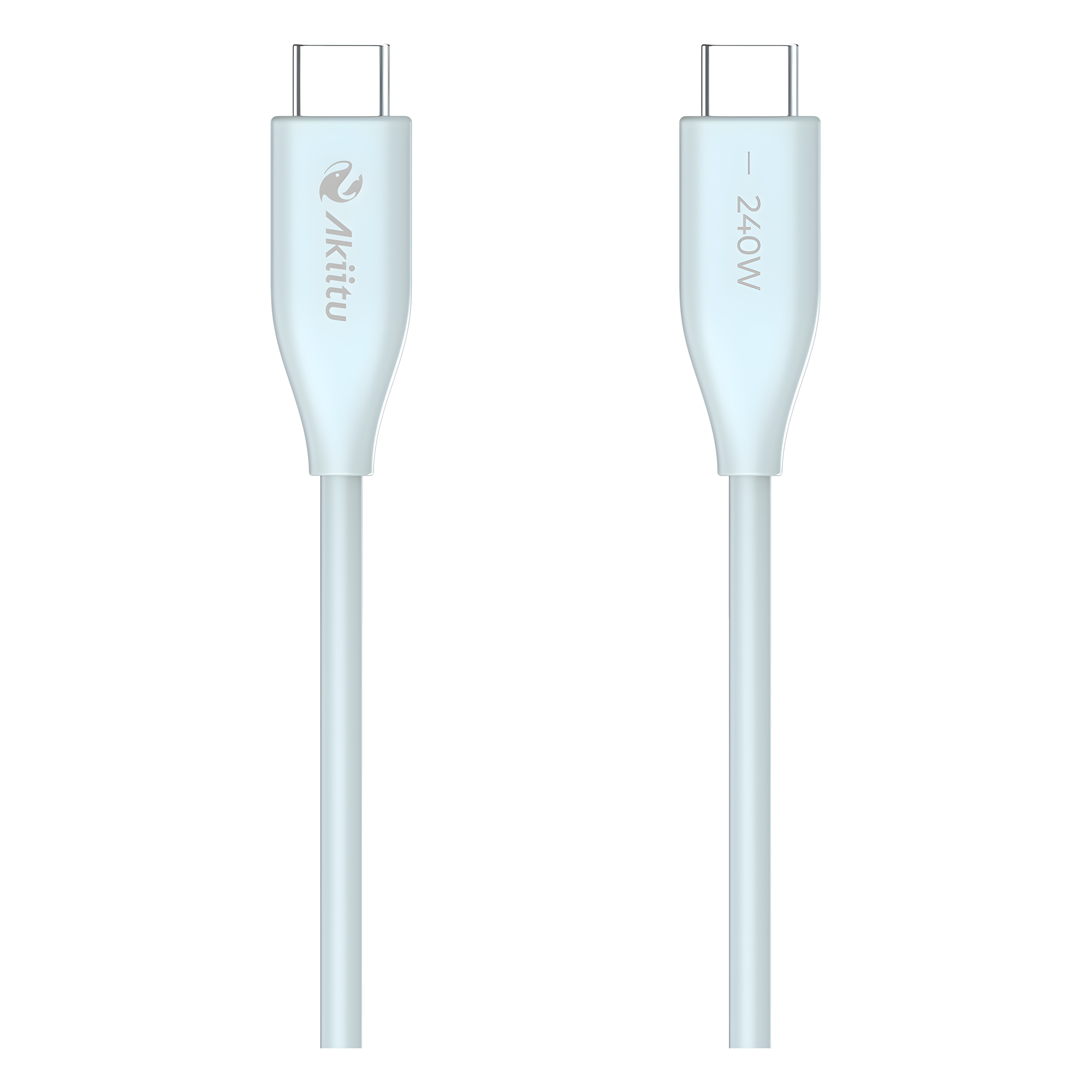 Cable de Carga USB-C a C 1.5 Metros / Potencia 240W / Velocidad Transferencia 480 Mbps / Tecnología GaN (Nitruro de Galio) / Fast-Charging / Material Silicona No Tóxica /  Conector Aluminio Anodizado