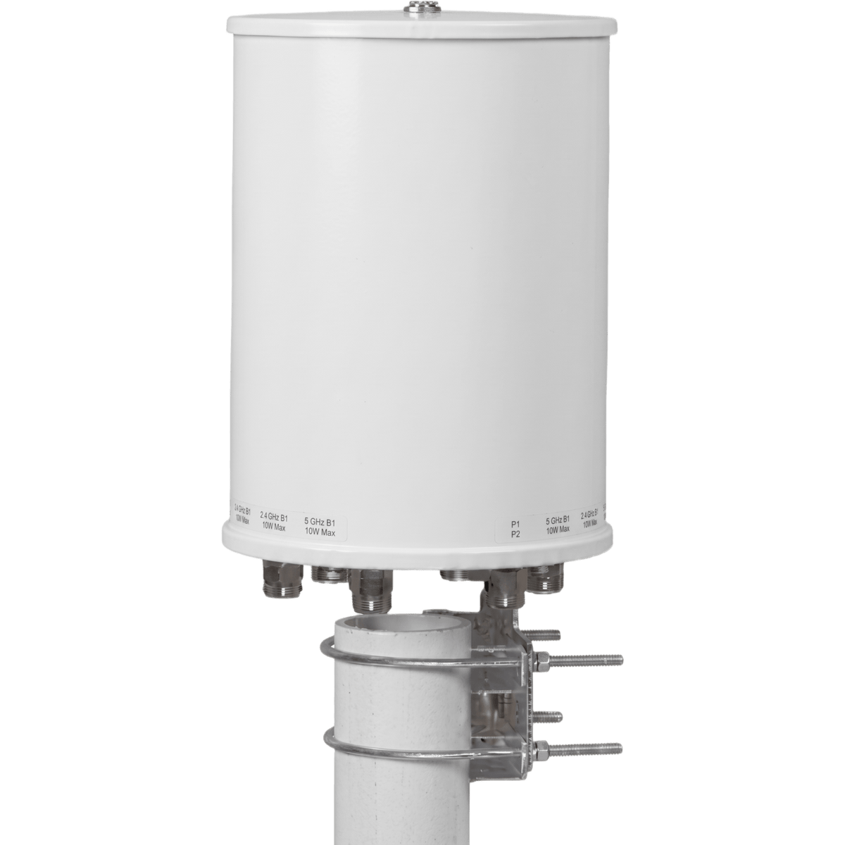Antena Omnidireccional Doble Banda 8 dBi / Conector 4 x N Hembra / Frecuencia 2400-2500 MHz y 5150-5850 MHz / Polarización Vertical / Ganancia 8 dBi / Ancho de Haz Horizontal 360° / Ancho de Haz Vertical 17° / VSWR 1.5 Máx / Impedanc