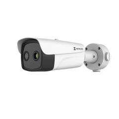 (HIKMICRO) Bala IP Bi-Espectral / Térmico (384 × 288 / 15.4 mm) / Rango: -20°C a 150°C / ± 8°C Margen / Detección de Temperatura y Humo / VCA 3.0 / PoE+ / Exterior IP67 / IK10 / Anticorrosión (NEMA 4X)