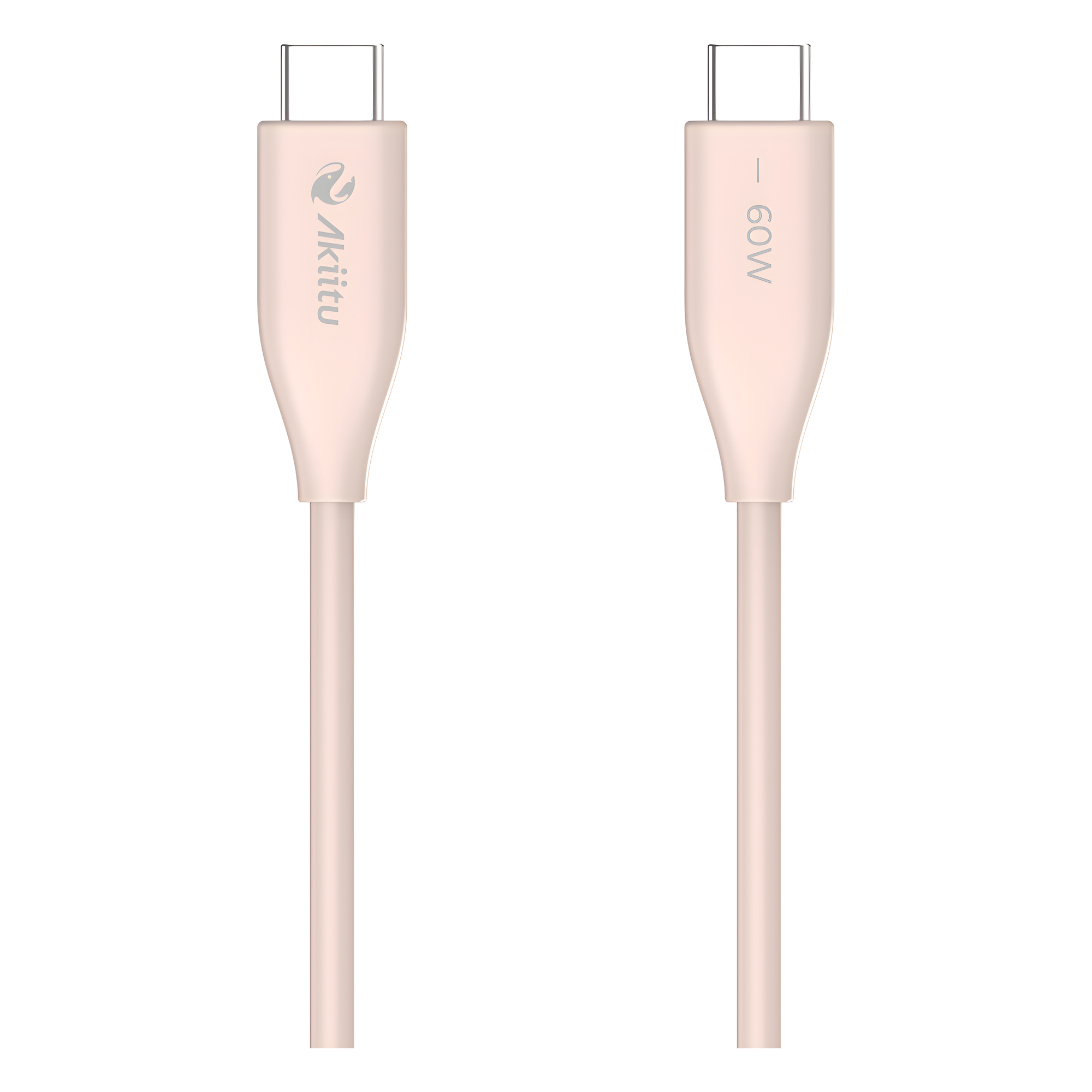 Cable de Carga USB-C a C / 1.5 Metros (4.92 Pies) / Tecnología GaN (Nitruro de Galio) / Fast-Charging / Potencia 60W / Velocidad Transferencia 480 Mbps / Material Silicona No Tóxica / Conector Aluminio Anodizado