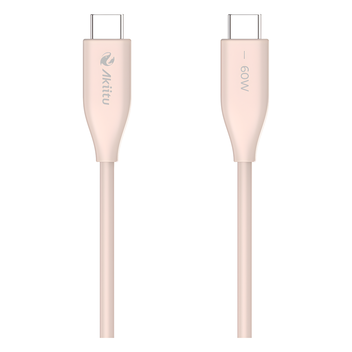 Cable de Carga USB-C a C / 1.5 Metros (4.92 Pies) / Tecnología GaN (Nitruro de Galio) / Fast-Charging / Potencia 60W / Velocidad Transferencia 480 Mbps / Material Silicona No Tóxica / Conector Aluminio Anodizado