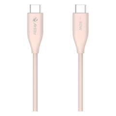 Cable de Carga USB-C a C / 1.5 Metros (4.92 Pies) / Tecnología GaN (Nitruro de Galio) / Fast-Charging / Potencia 60W / Velocidad Transferencia 480 Mbps / Material Silicona No Tóxica / Conector Aluminio Anodizado