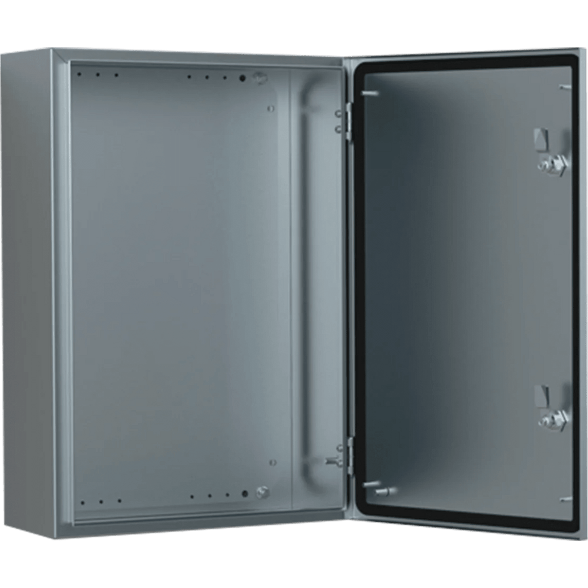 Gabinete de Acero Inoxidable 304L ASR IP66 400x300x210 mm (15.7 x 11.8 x 8.3 in) / 2 Cerraduras / Montaje Placa 2 mm