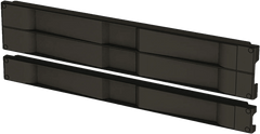 Tapa Ciega de Plástico de Instalación Rápida (Sin Herramientas / A Presión), para Rack de 19" 1 UR Color Negro