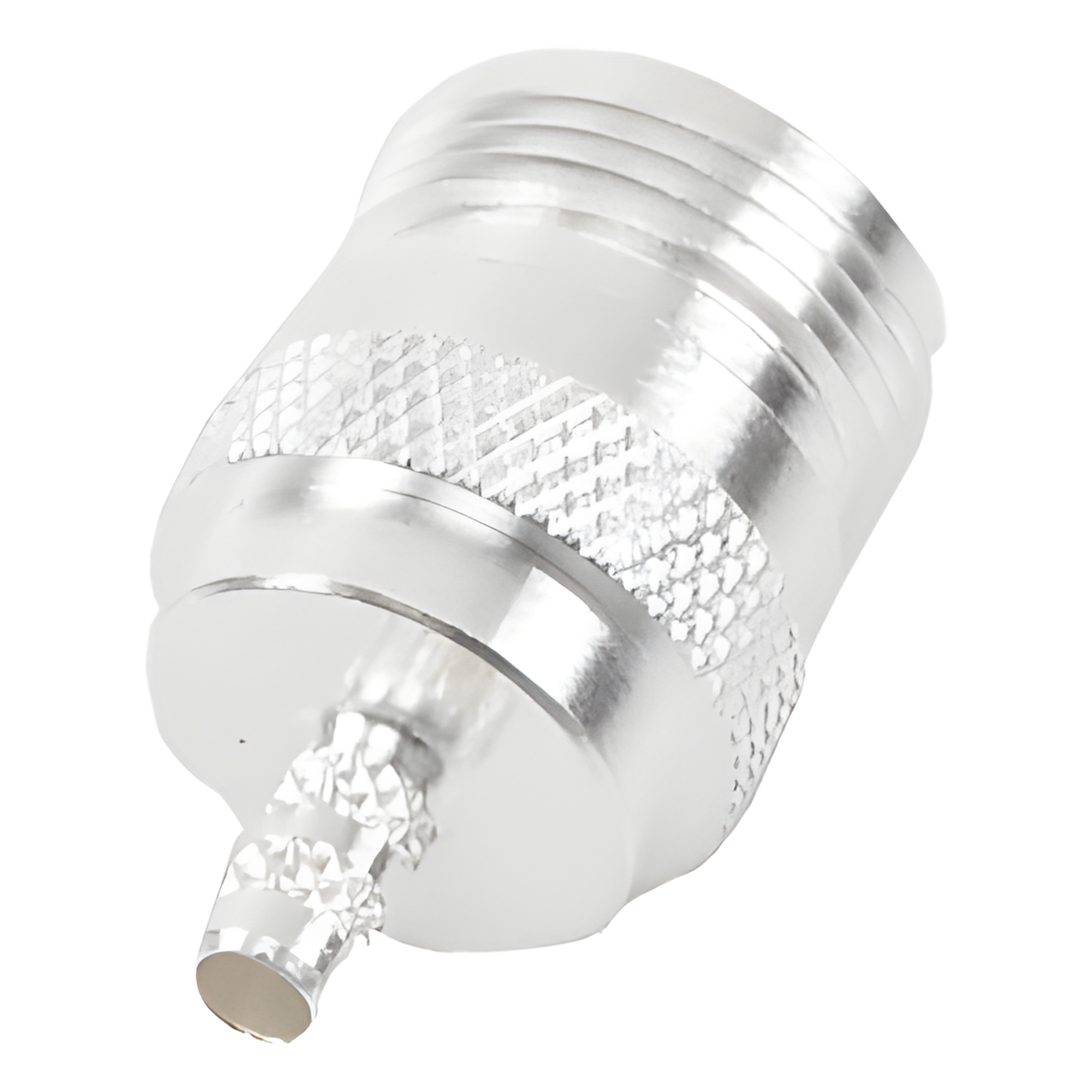 Conector N Hembra de anillo plegable para cables LP-195, LP-142, RG-142/U, LMR-195.