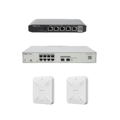 Solución Completa de Red para hasta 100 Clientes y hasta 2 servicios de Internet., Ideal para Iniciar un Proyecto de Hotelería u Oficina