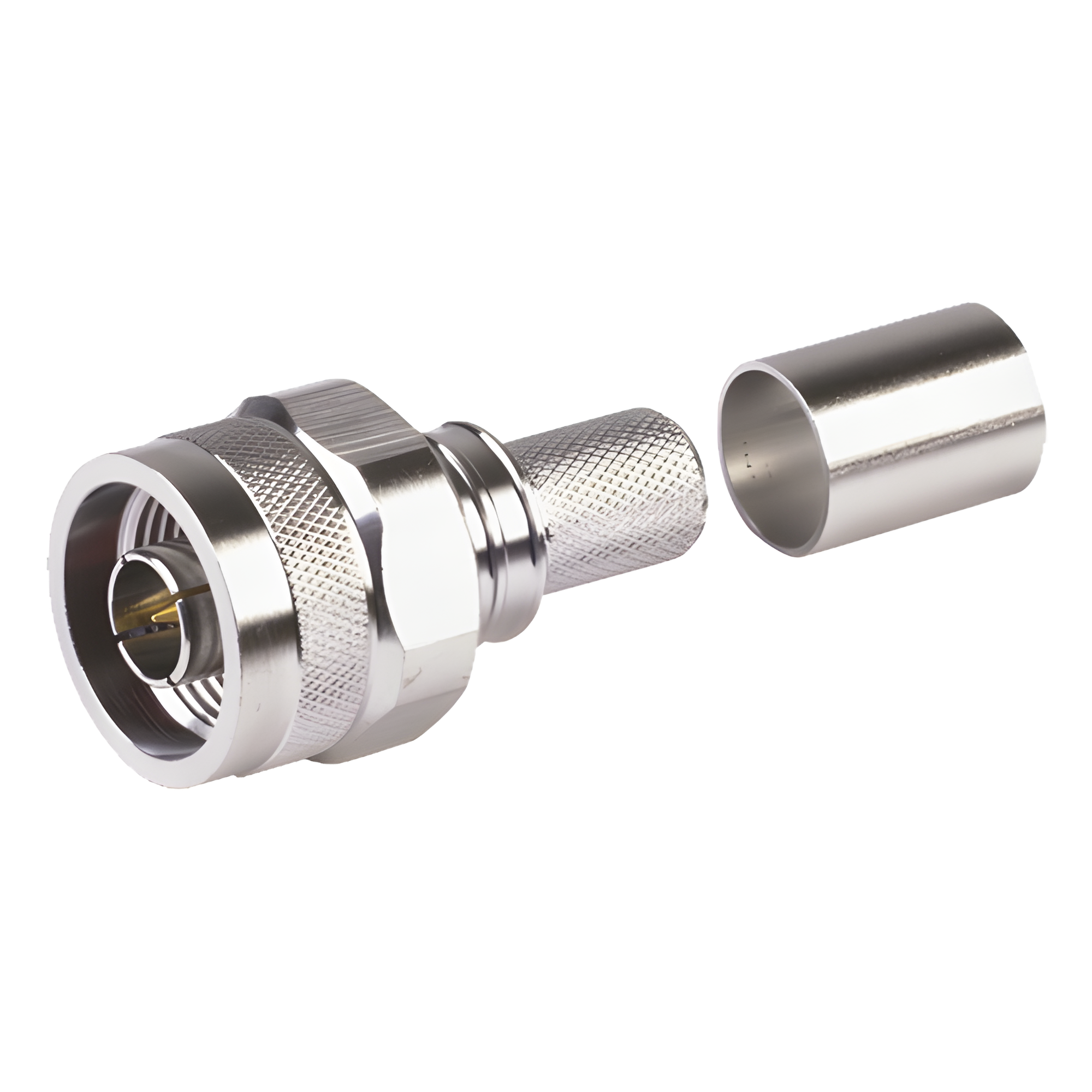 Conector N Macho Plegable Hex. con Pin Cautivo para cables Tipo RG8