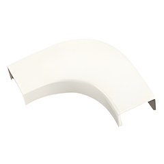 Curva de radio controlado, para uso con canaleta LD10, material ABS, Color Blanco Mate