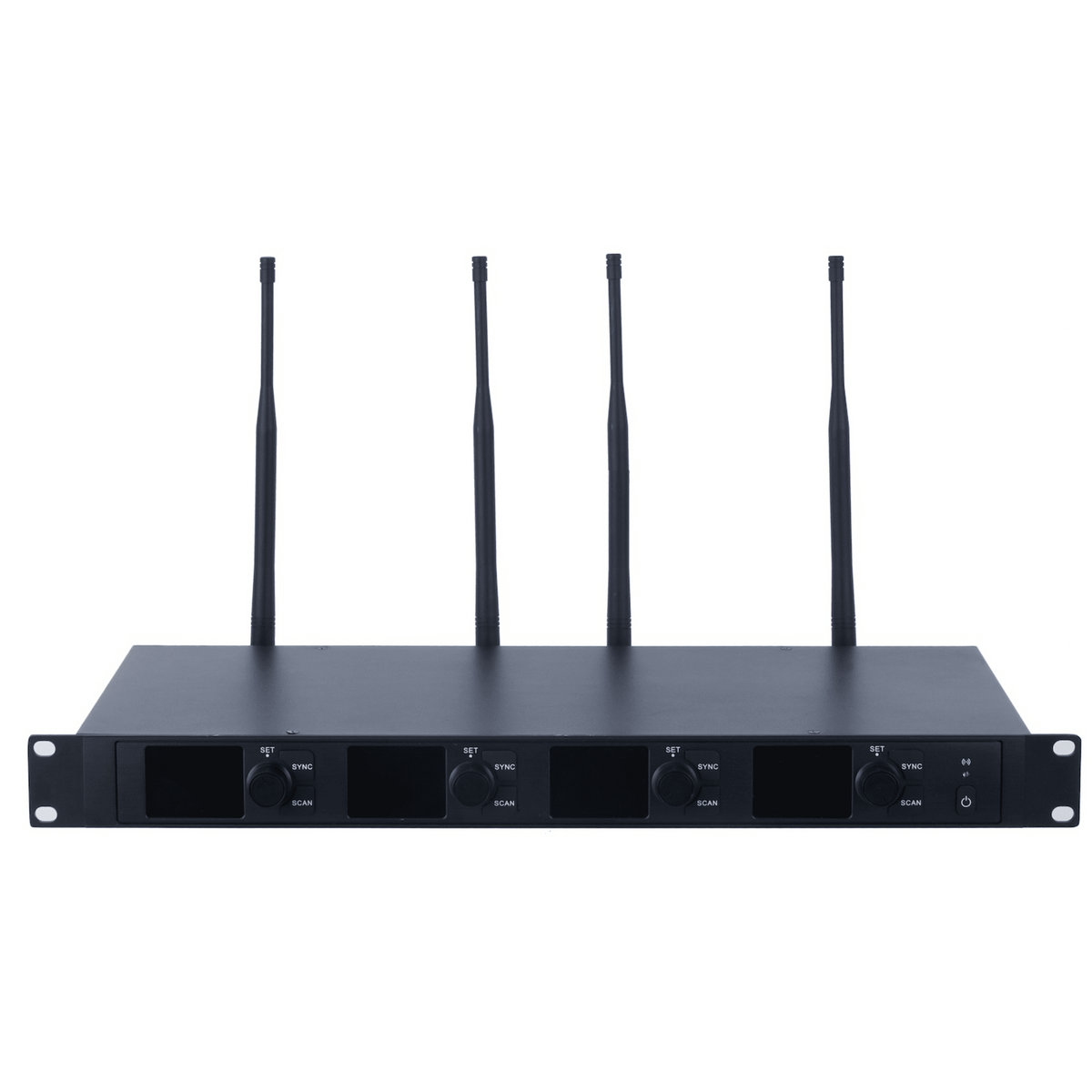 Receptor Micrófono Inalámbrico Digital UHF | Transmisión Digital U-Band pi/4-DQPSK | Distancia 80 mts | Encriptación de Audio | 2197 Ecualizaciones | 15625 Efectos de Reverberación | Pantalla LCD