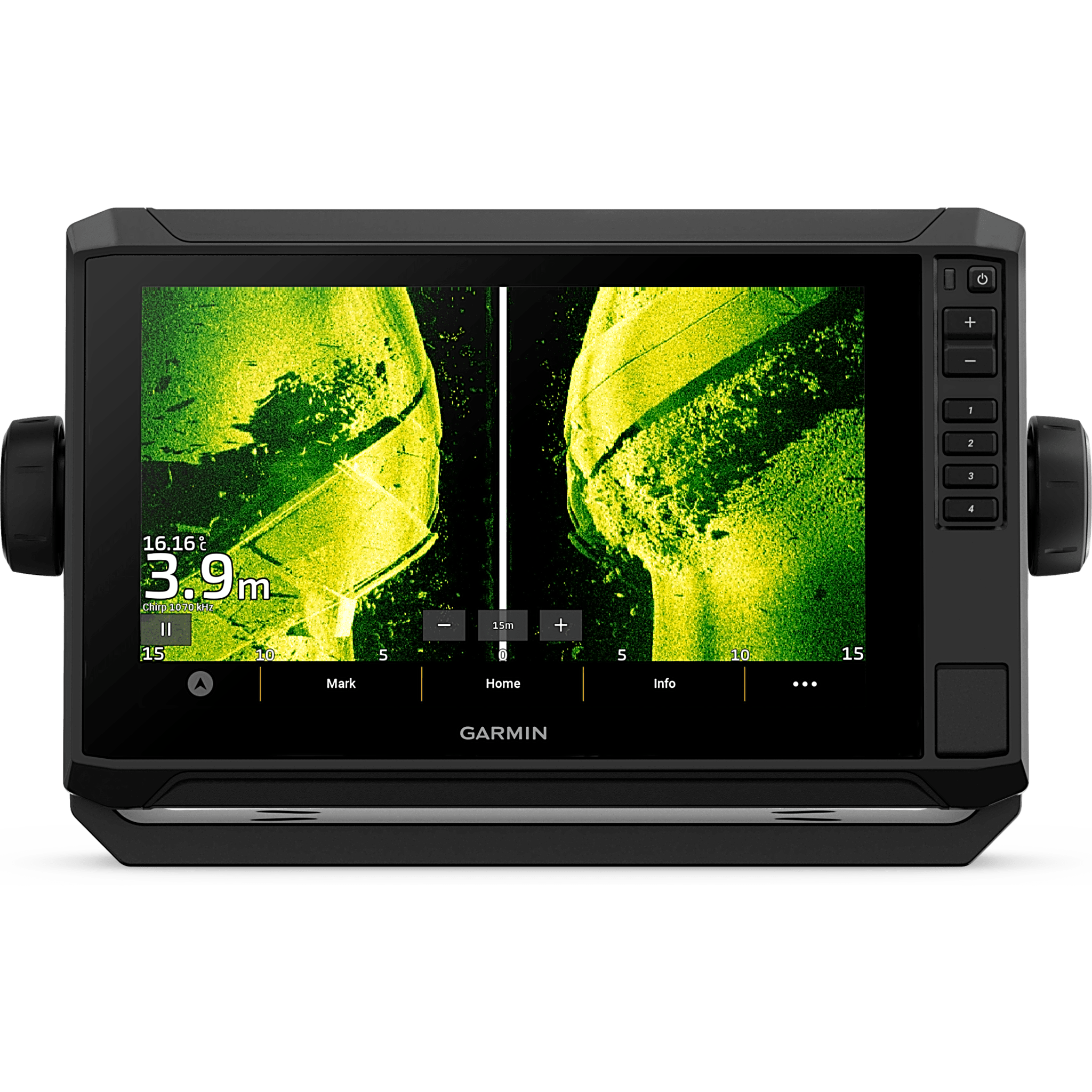 Plotters ECHOMAP™ UHD2  / Incluye transductor GT56UHD-TM / Pantalla Táctil 9" WSVGA / Receptor Multibanda 10 Hz / Sonda CHIRP y ClearVü / IPX7 / Compatible con AIS y NMEA 2000 / GPS GLONASS Galileo BeiDou