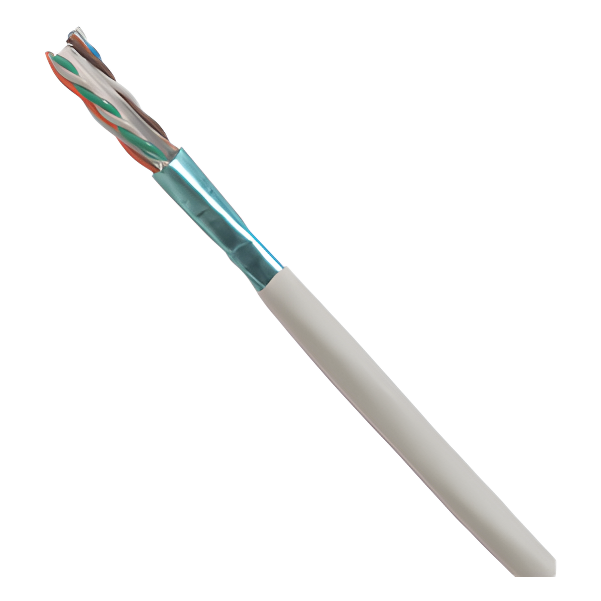 Bobina de Cable UTP de 4 Pares, Cat6A, 23 AWG, CMP (Plenum), Color Blanco, 305m