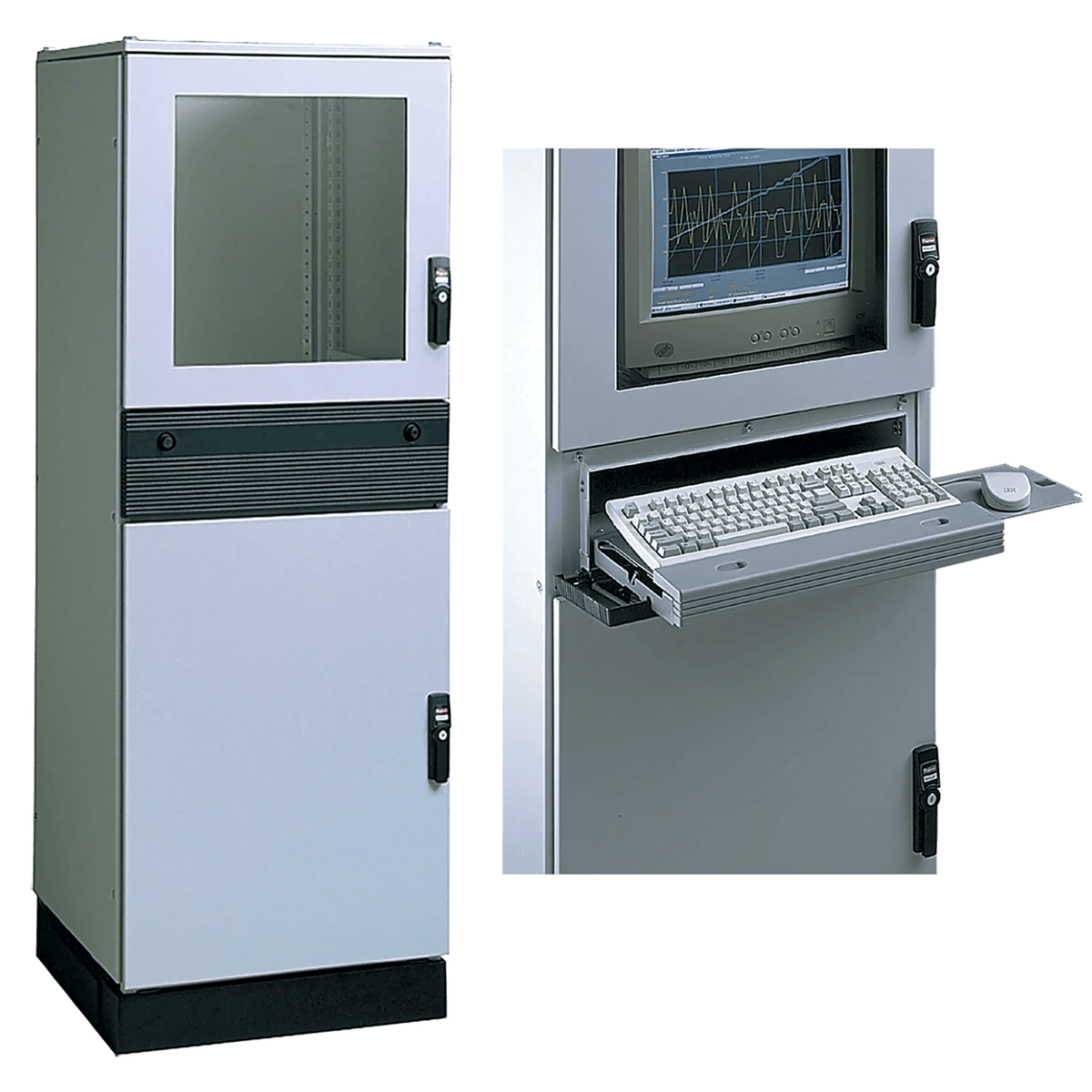 Gabinete Modular Industrial PROLINE PC Tipo 12 1800 x 600 x 600 mm (70.9 x 23.6 x 23.6 in) en Acero Gris RAL 7035 / IP55 / UL 508A / cUL / NEMA 12 / VDE