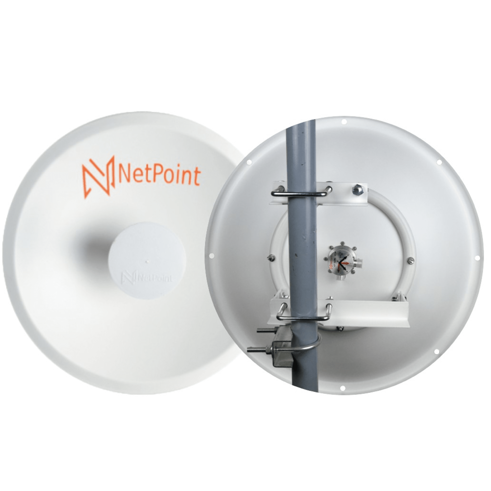 1 Antena Direccional Dual-Polaridad Alto Rendimiento / diámetro  de 39.6 cm / 4.9-7.2 GHz / Ganancia 27 dBi / SLANT de 45 ° o 90 °  / Conector N-Hembra / Montaje, jumpers y radomo incluidos.