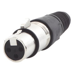 Conector XLR 3 Pines Hembra | Ideal para Conexiones de Micrófonos y Mezcladoras | Equipo de Audio Profesional