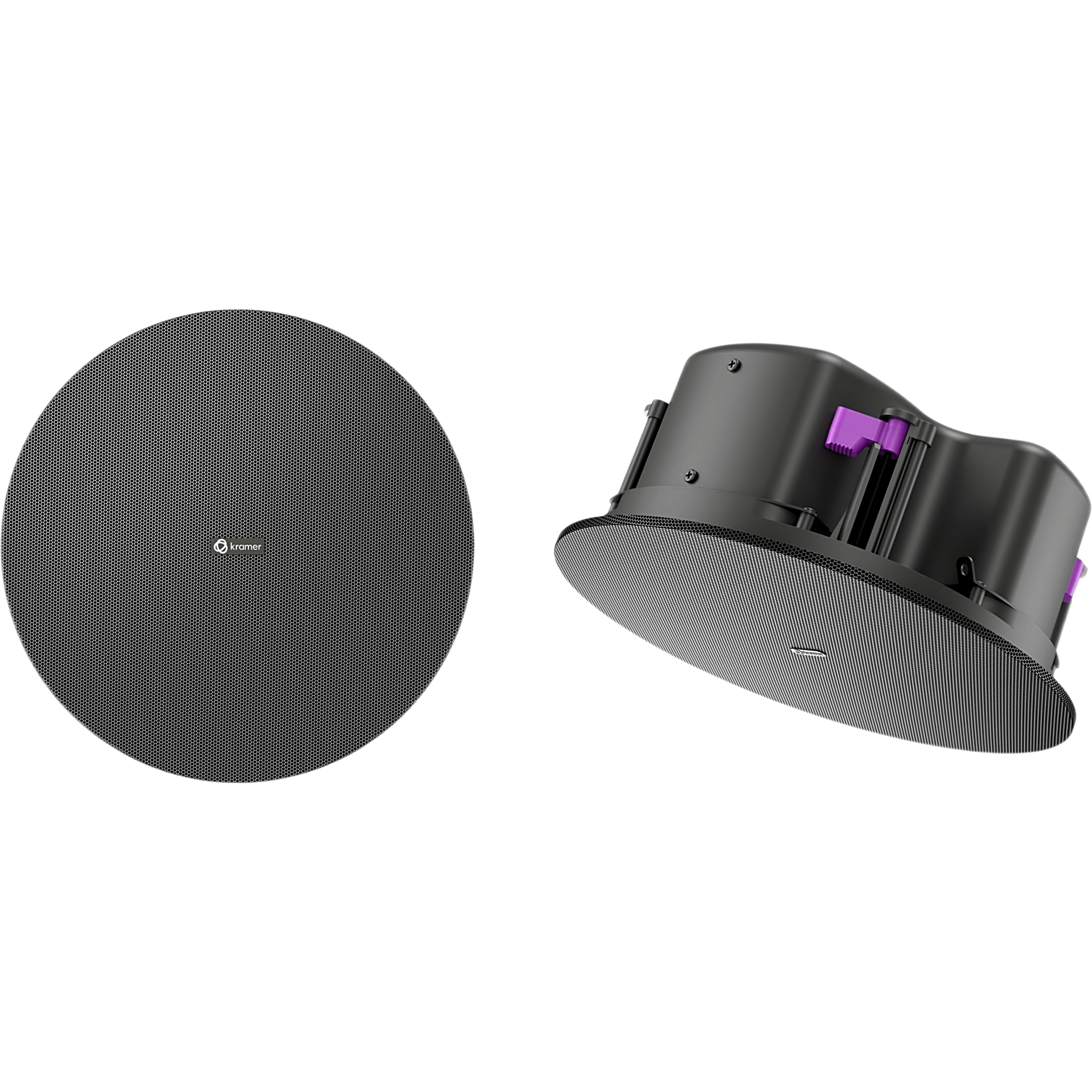 Altavoz de Techo Pasivo 2 Vías | 6.5" (165 mm) Coaxial | 8&Omega; y 70V/100V | 30W Continuo | 90dB Sensibilidad | 105dB SPL Continuo | 107dB Pico | Plenum Rated UL2043 y UL1480A | Perfil Bajo Caja Cerrada | Rejillas Magnéticas Blancas y
