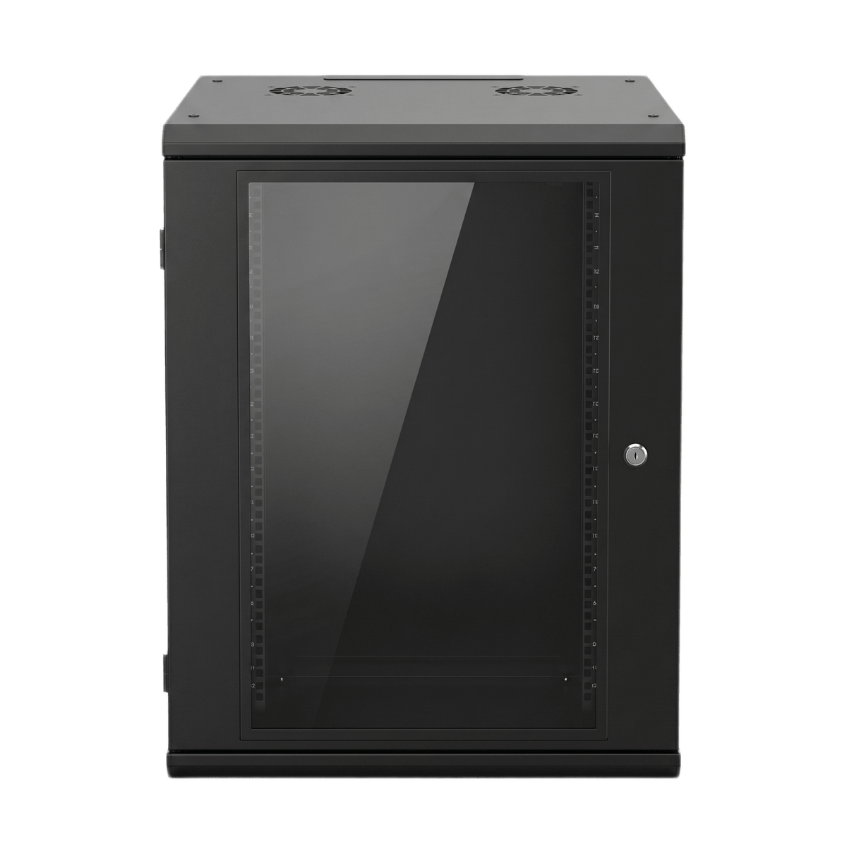 Gabinete de Pared 16U de 635 mm de Profundidad, Rack de 19 in en Acero Reforzado: Compacto y Resistente para Soluciones Profesionales