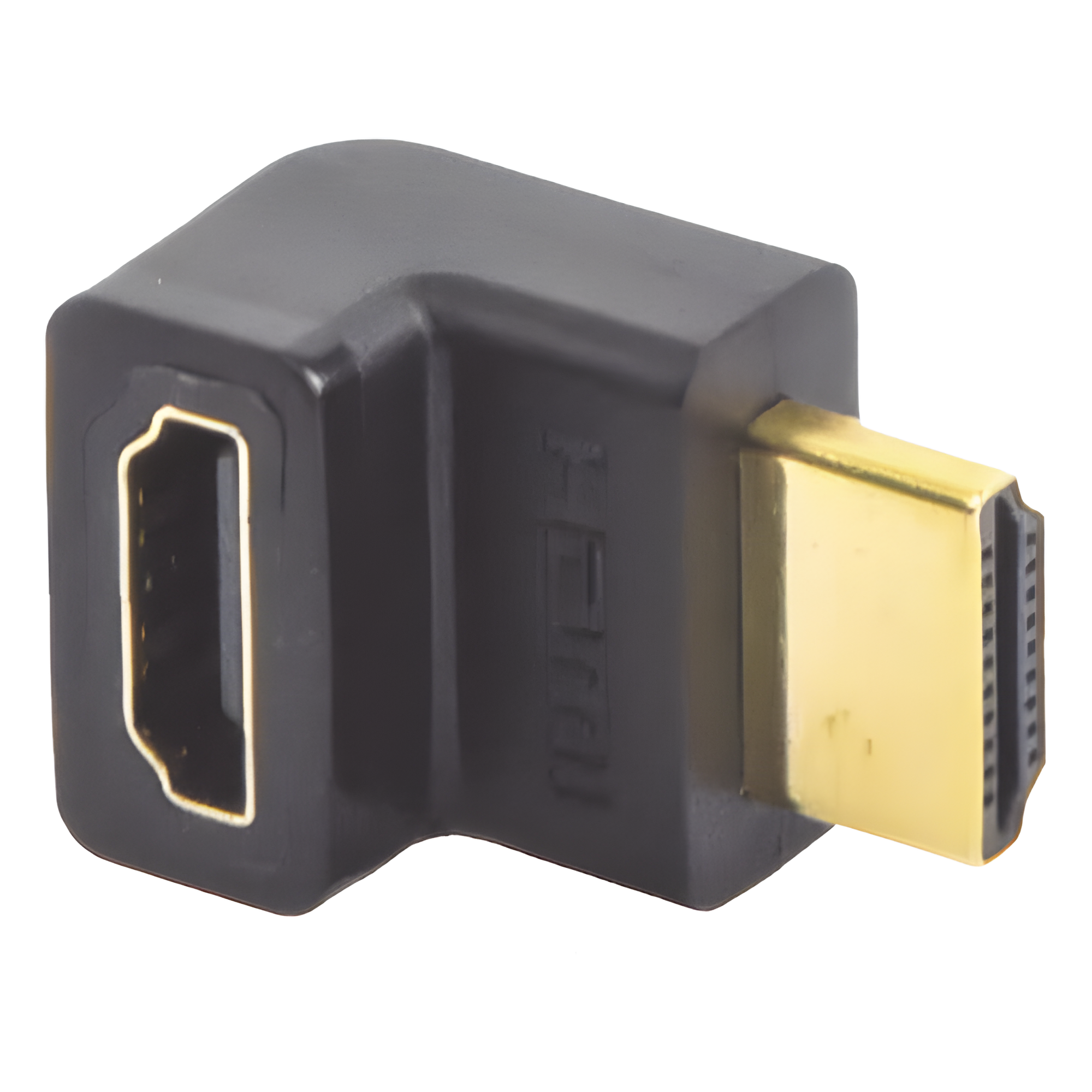 Adaptador HDMI de 90 Grados Macho a Hembra / Hacia Arriba / HDMI 2.0 4K@60Hz / Proporciona Flexibilidad Sin Doblar los Cables HDMI