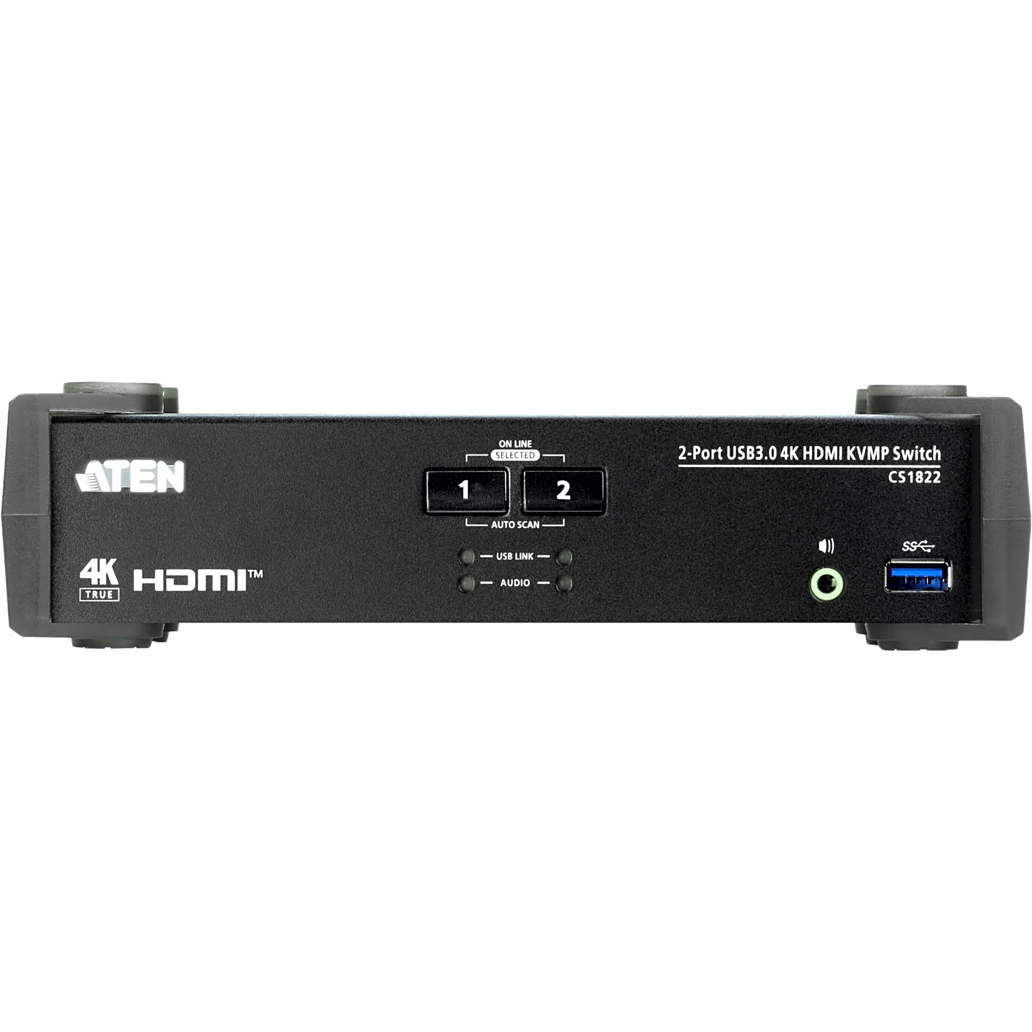 Conmutador KVMP 2 Puertos | HDMI 4K DCI 60Hz | USB 3.1 Gen 1 5 Gbps | Video DynaSync™ | Audio Mixer Mode | RS-232 | Firmware Actualizable