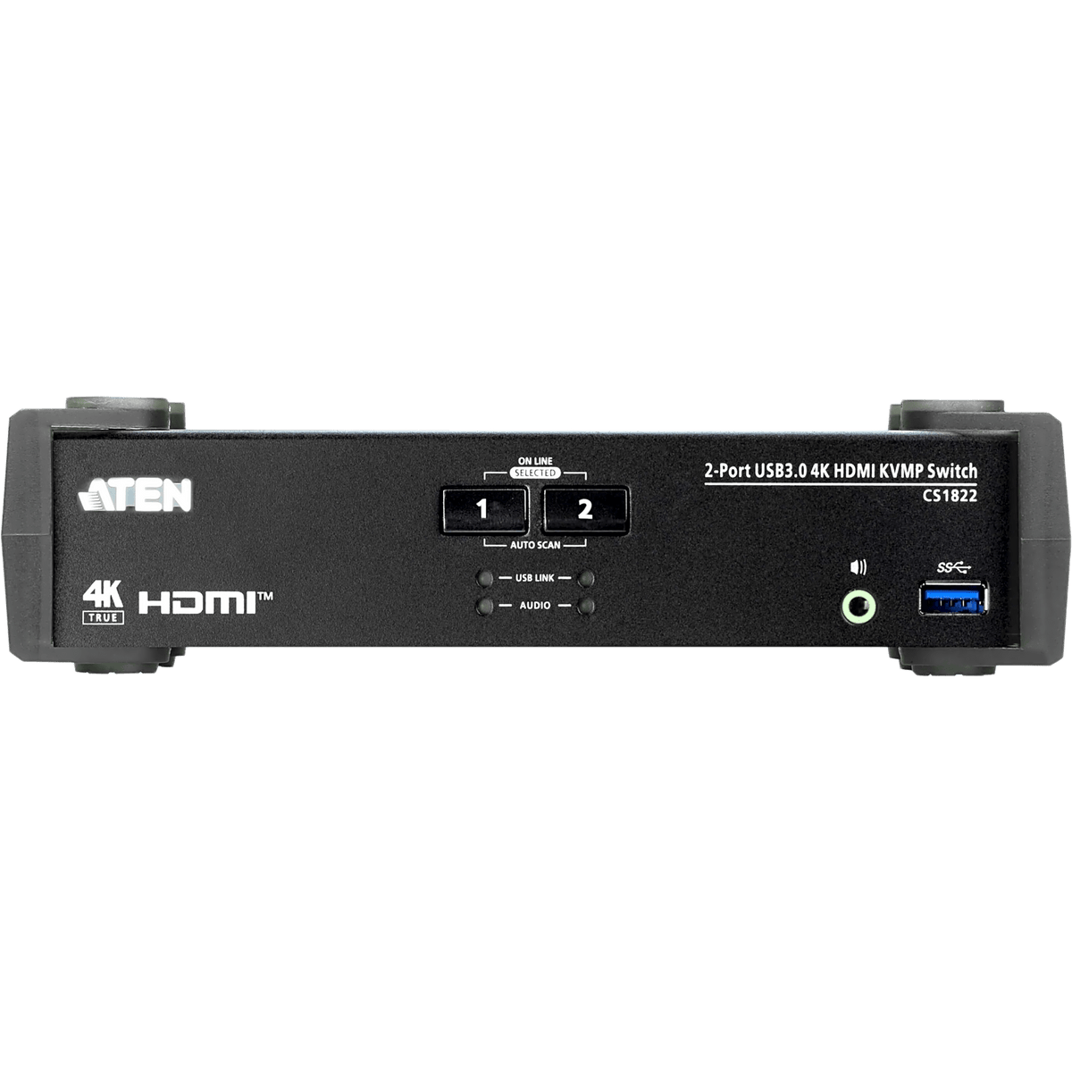 Conmutador KVMP 2 Puertos | HDMI 4K DCI 60Hz | USB 3.1 Gen 1 5 Gbps | Video DynaSync™ | Audio Mixer Mode | RS-232 | Firmware Actualizable