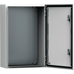 Gabinete de Uso Exterior MAS 1200 x 800 x 400 mm (47.2 x 31.5 x 15.7 in) NEMA 4/12/13; IP66; IK10 de Acero Dulce 1.5 mm con Platina de Montaje Incluida Color Gris Claro