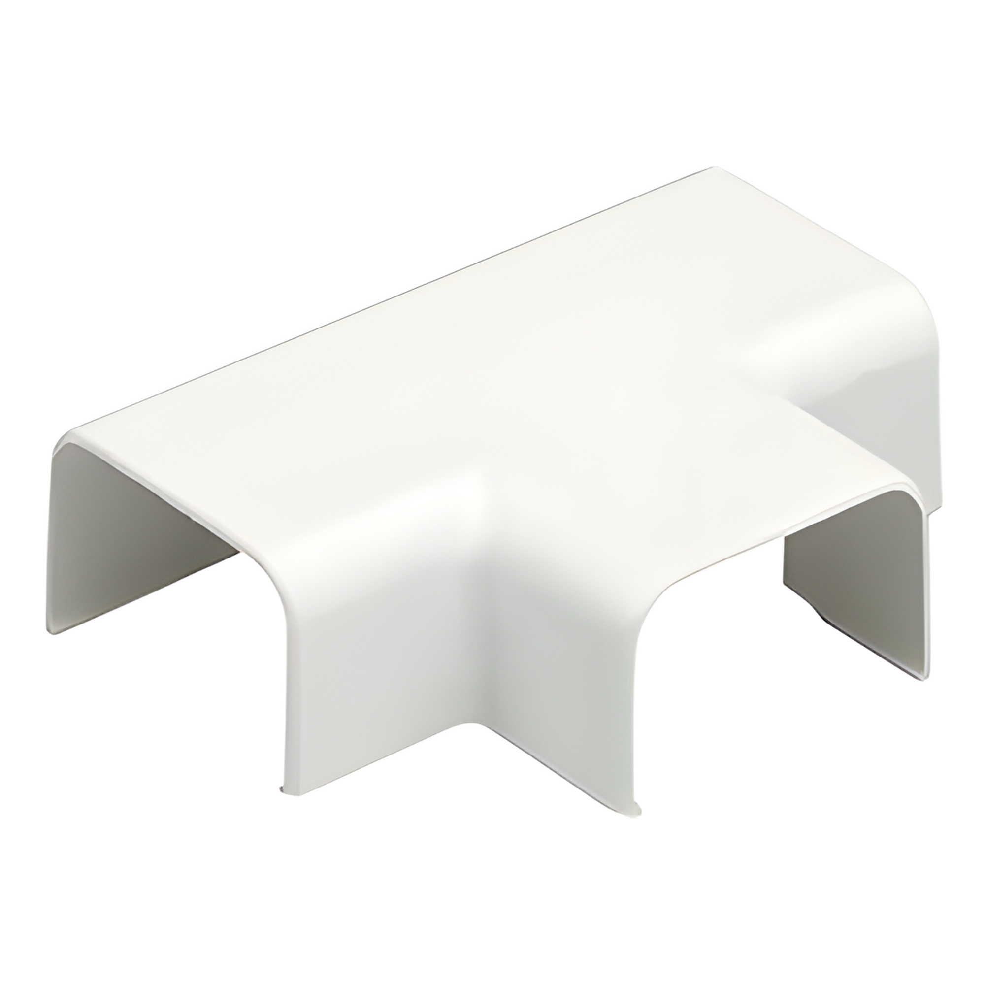 Conexión en "T", para uso con canaleta LD5, material ABS, Color Blanco Mate