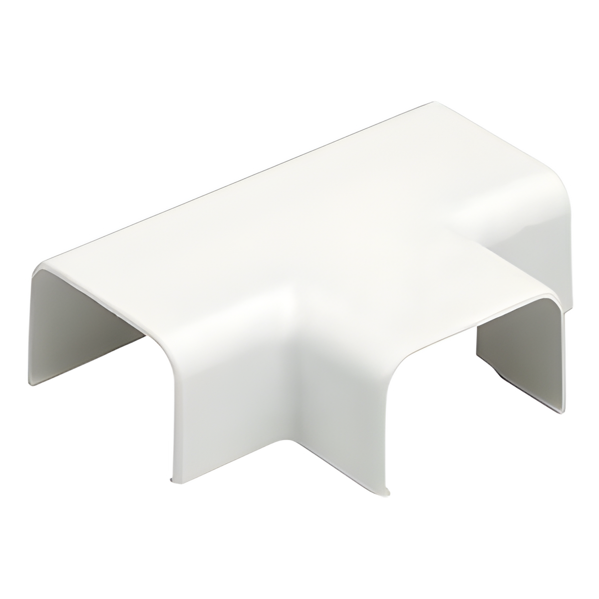 Conexión en "T", para uso con canaleta LD5, material ABS, Color Blanco Mate