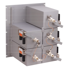 Combinador 440-510 MHz, para 5 Canales, 125 Watt, 300 KHz (min.) de Sep. Tx-Tx, 2 Aisladores N Hembra.
