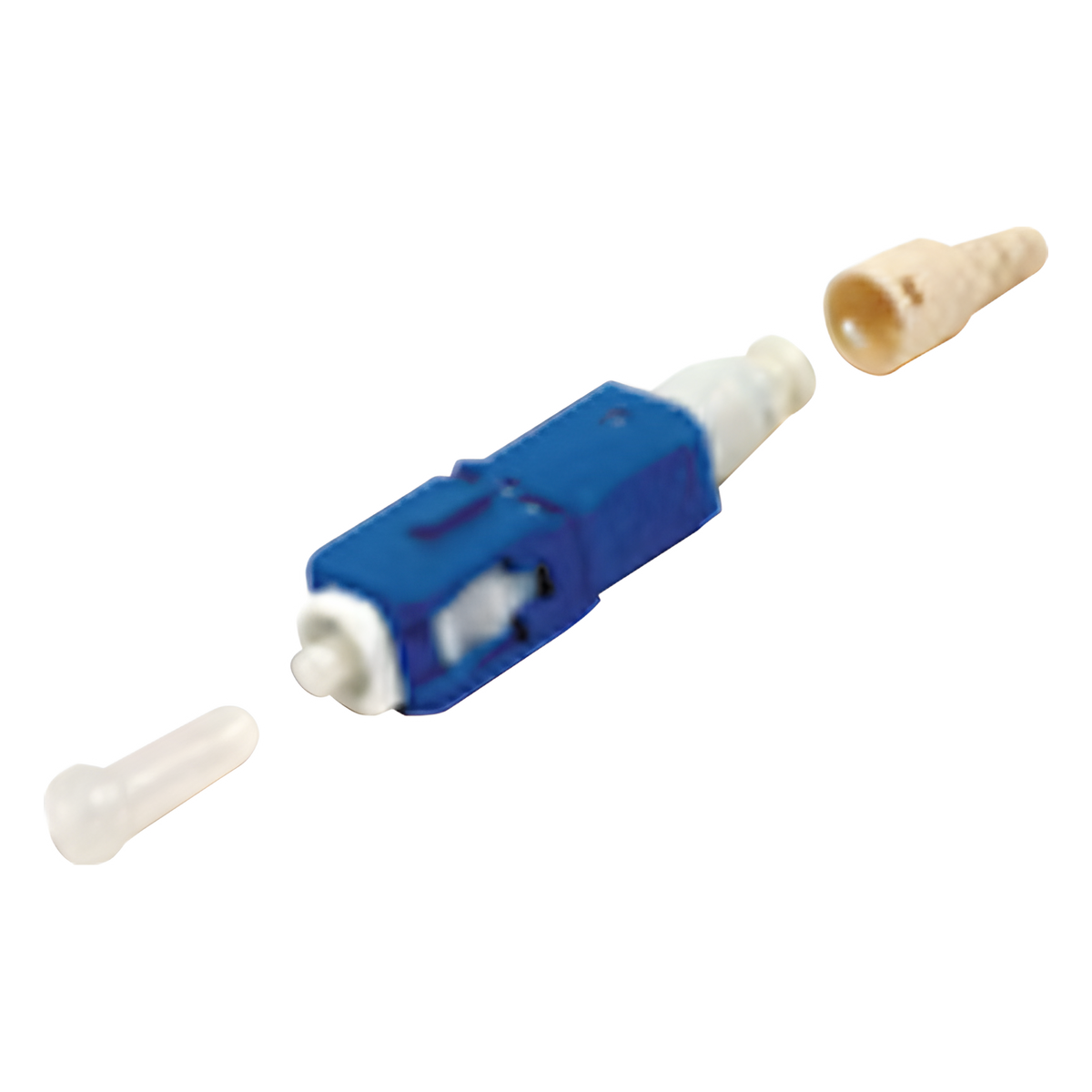 Conector de Fibra Óptica Pre-Pulido LightBow SC/UPC Simplex, Monomodo OS1/OS2, Re-Terminable, Color Azul
