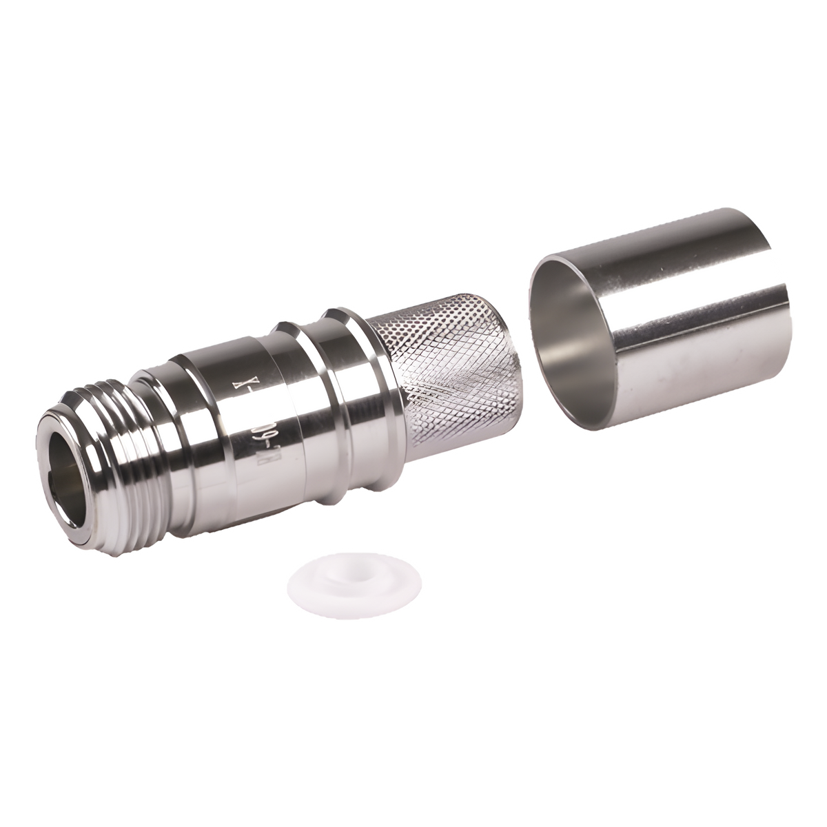 Conector N Hembra Plegable con Pin Cautivo para cable LMR600, LP600