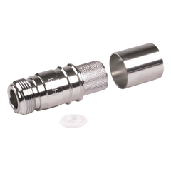 Conector N Hembra Plegable con Pin Cautivo para cable LMR600, LP600