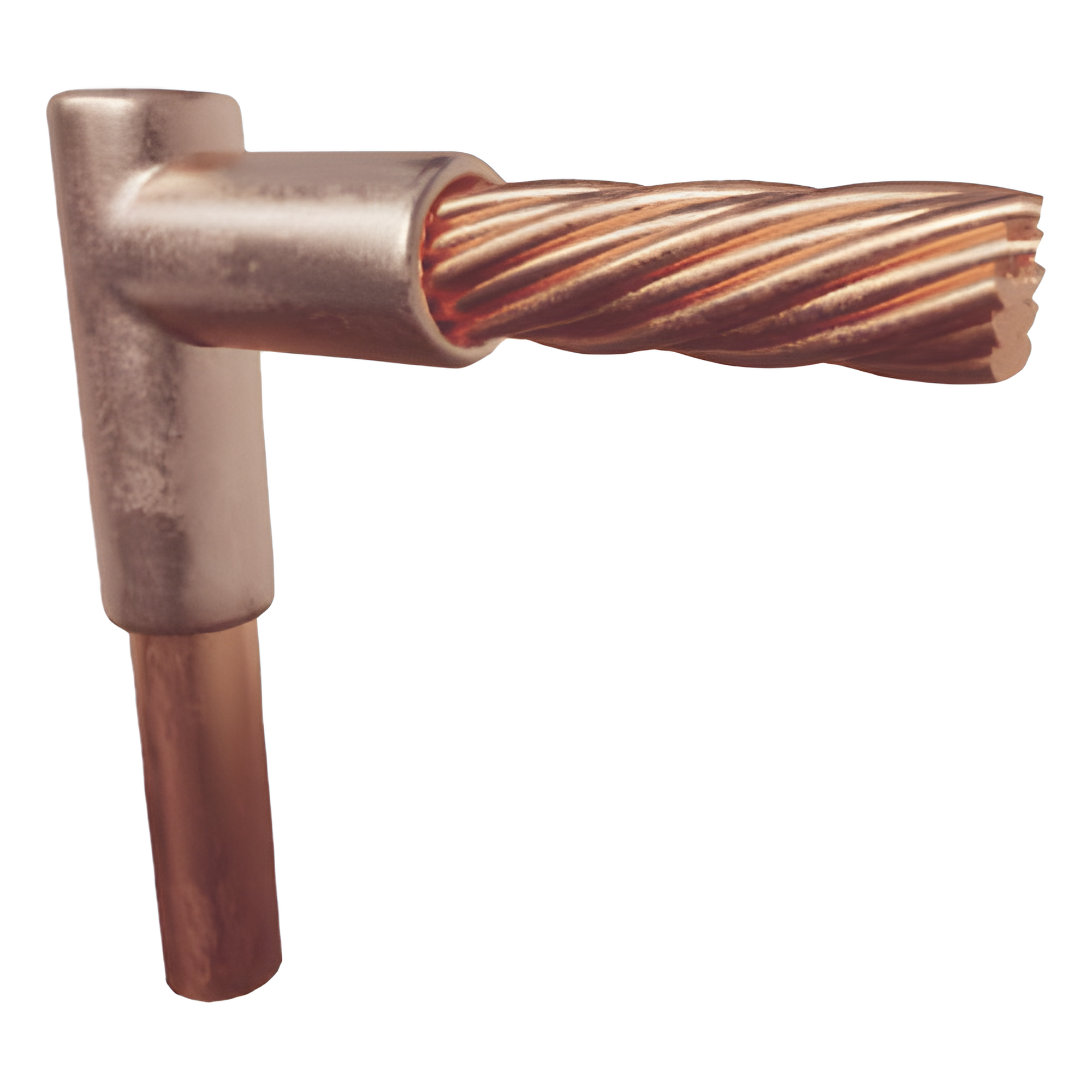 Molde para Soldadura Exotérmica Tipo L, tope varilla 3/4 In a Cable 2 Awg