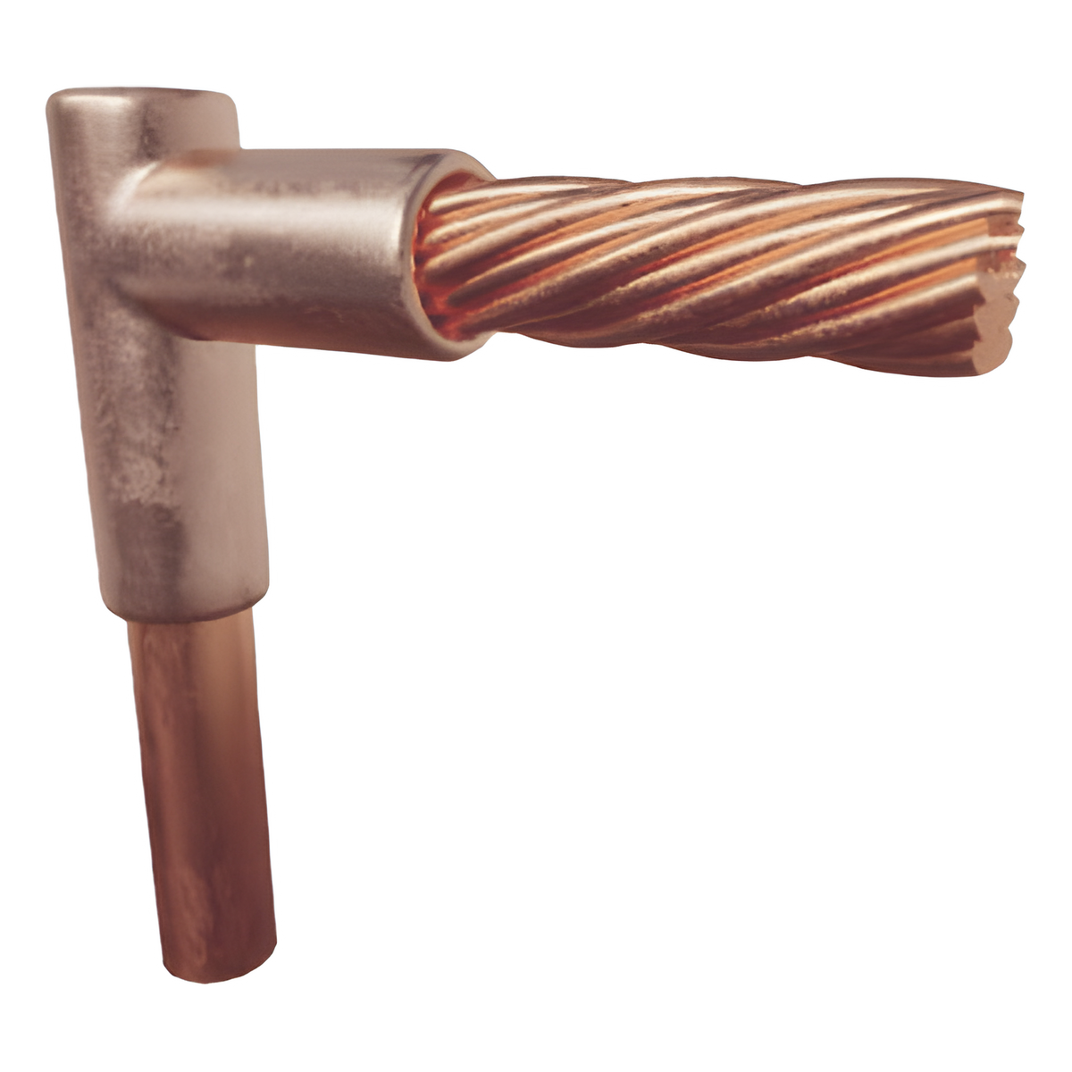 Molde para Soldadura Exotérmica Tipo L, tope varilla 3/4 In a Cable 2 Awg